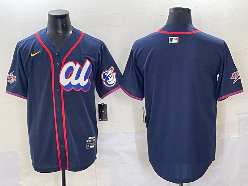 Men 2025 Baltimore Orioles Blank Drak Blue All star Nike MLB Jersey style 01